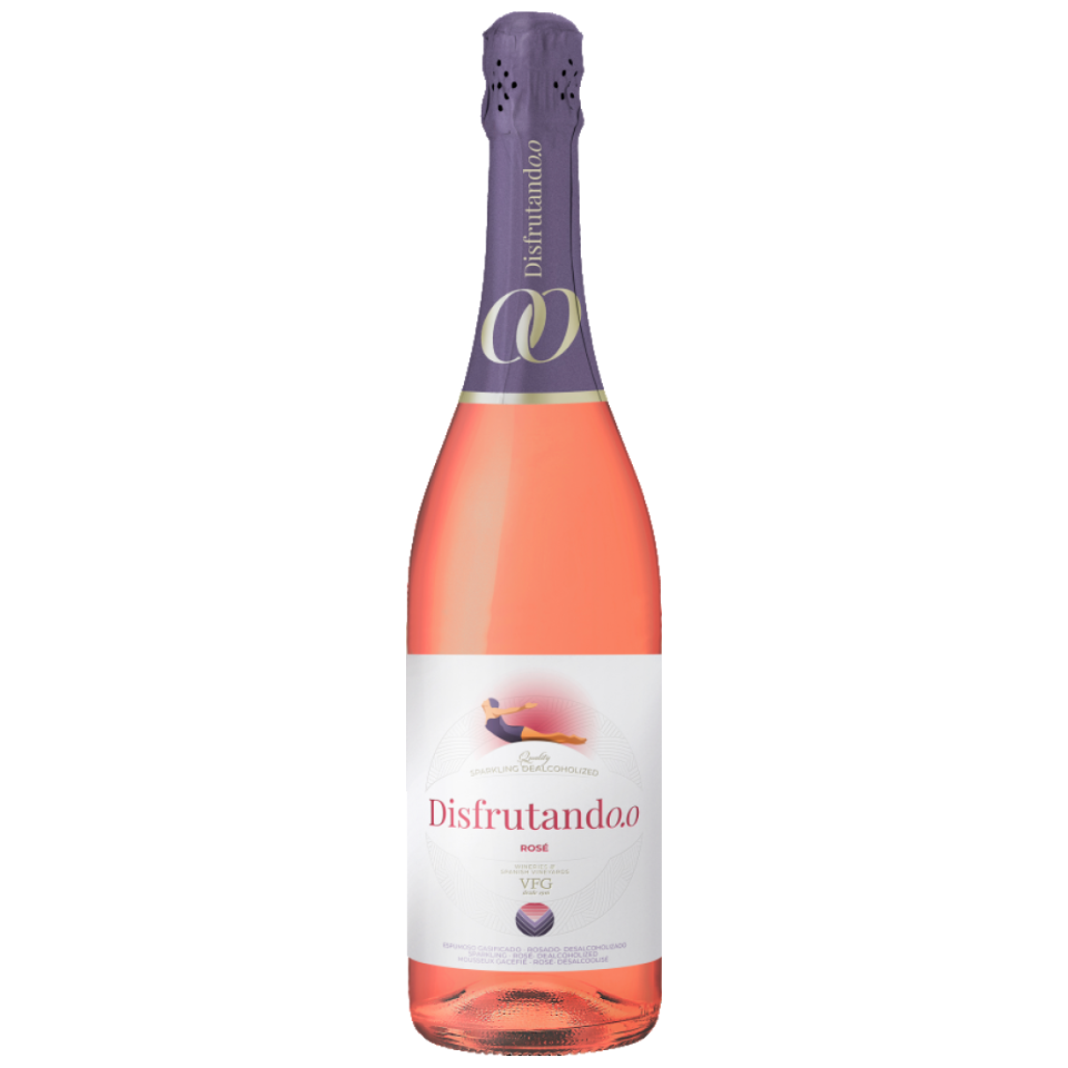 Disfrutand0,0 Espumoso Rose No Alcohol -JG