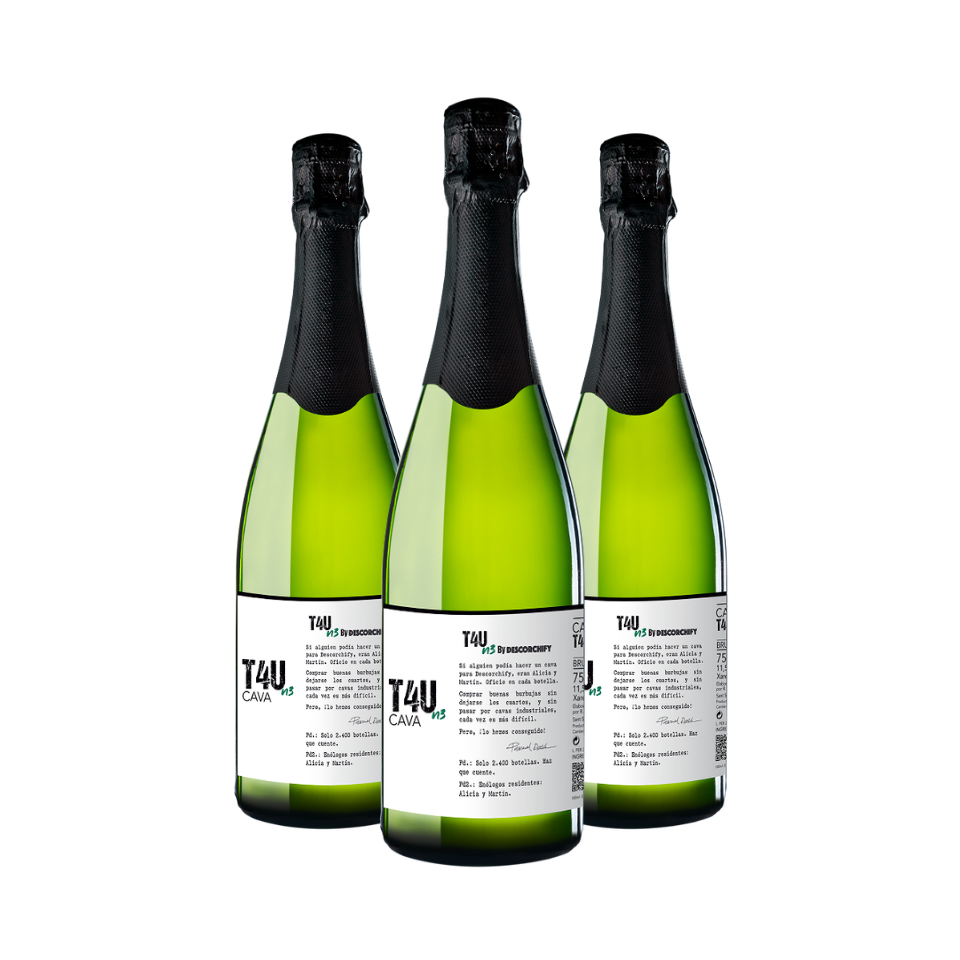 CAVA T4U n3 (Pack 3 botellas)