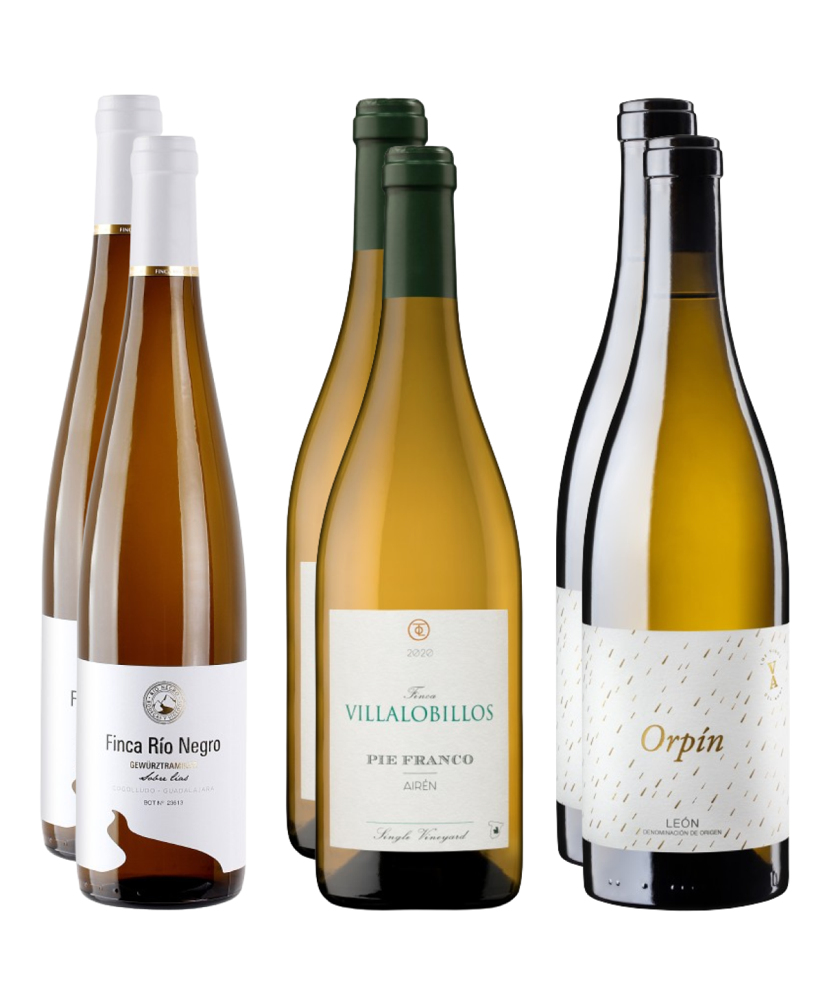 Tres blancos deliciosamente raros: 6 botellas